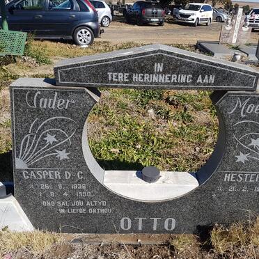 OTTO Casper D.C. 1938-1990 &amp; Hester D. 1943-