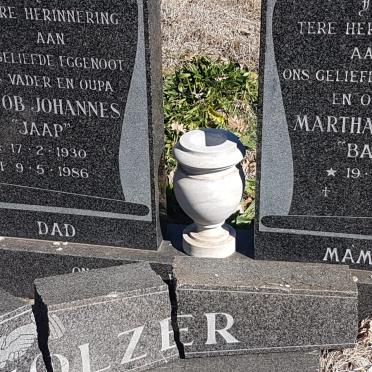 OBERHOLZER Jacob Johannes 1930-1986 &amp; Martha Jacoba 1932-