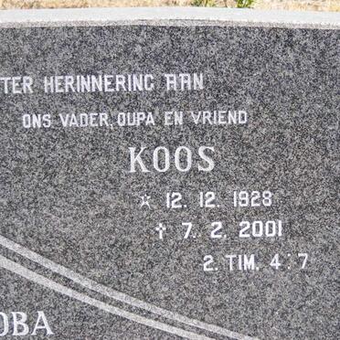 OLIVIER Koos 1928-2001 &amp; Hester Jacoba MEIRING 1930-1989