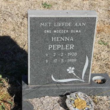 PEPLER Henna 1908-1989