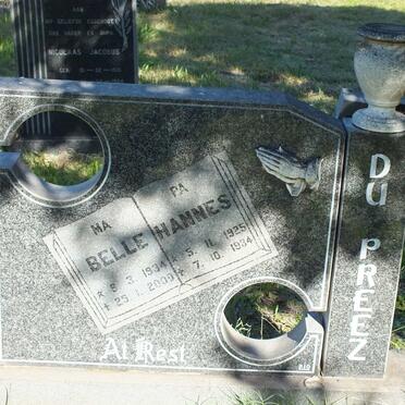 PREEZ Hannes, du 1925-1984 &amp; Belle 1934-2000