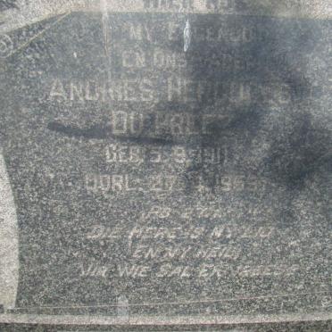 PREEZ Andries Hercules, du 1911-1959