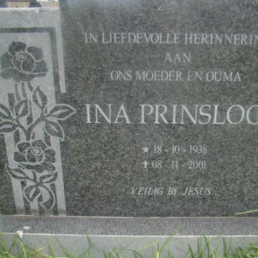 PRINSLOO Ina 1938-2001