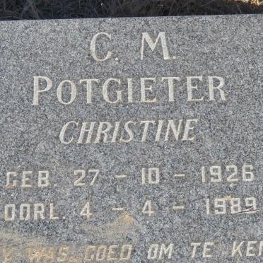 POTGIETER Hendrik 1925-1976 &amp; C.M. 1926-1989 