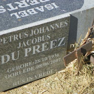 PREEZ Petrus Johannes Jacobus, du 1936-2007
