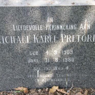 PRETORIUS Michael Karel 1909-1980