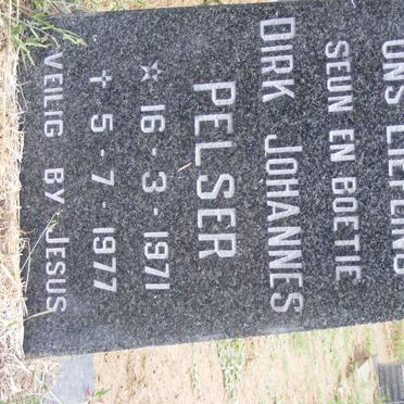 PELSER Dirk Johannes 1971-1977