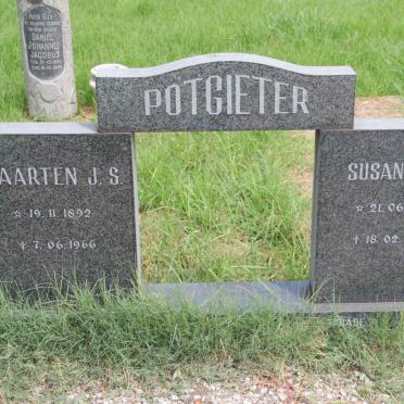 POTGIETER Maarten J.S. 1892-1966 &amp; Susanna J. 1896-1985