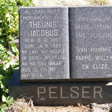 PELSER Theunis Jacobus 1967-1988