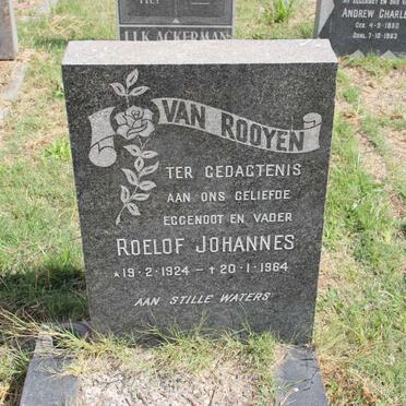 ROOYEN Roelof Johannes, van 1924-1964