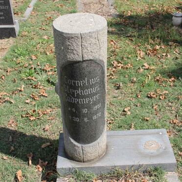 RADEMEYER Cornelius Stephanus 1951-1972