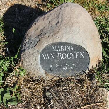 ROOYEN Marina, van 1934-2012