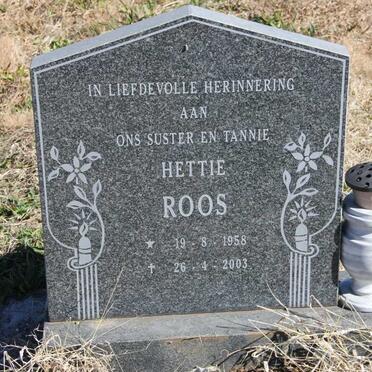 ROOS Hettie 1958-2003