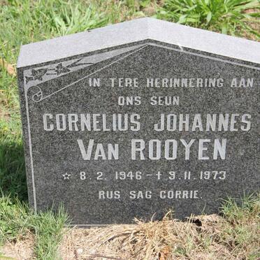ROOYEN Cornelius Johannes, van 1946-1973