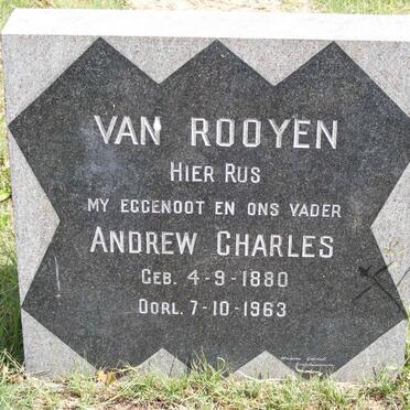 ROOYEN Andrew Charles, van 1880-1963