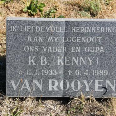 ROOYEN K.B., van 1933-1989