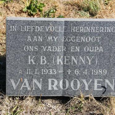 ROOYEN K.B., van 1933-1989