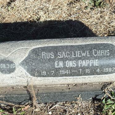 RAATH Chris 1941-1982 &amp; ? 1944-