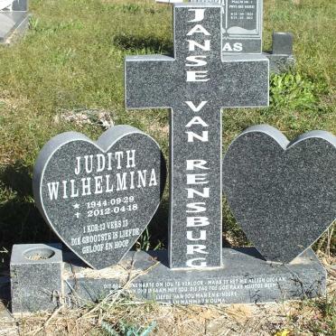 RENSBURG Judith Wilhelmina, Janse van 1944-2012