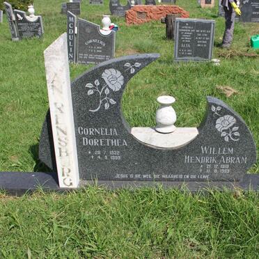 RENSBURG Willem Hendrik Abram, van 1919-1999 &amp; Cornelia Dorethea 1932-1999