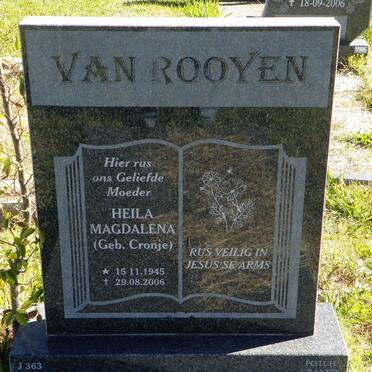 ROOYEN Heila Magdalena, van nee CRONJE 1945-2006