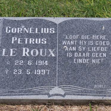 ROUX Cornelius Petrus, le 1914-1997