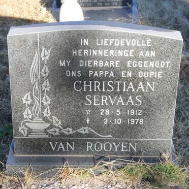 ROOYEN Christiaan Servaas, van 1912-1978