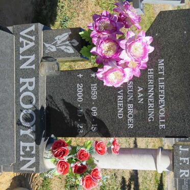 ROOYEN J.F.R., van 1959-2000