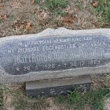 ROOYEN Marthinus C., van 1926-1969