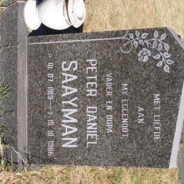 SAAYMAN Peter Daniël 1919-1986
