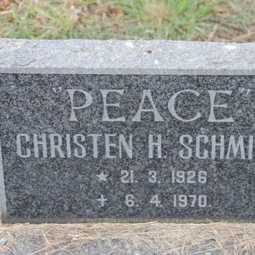 SCHMIDT Christen H. 1926-1970