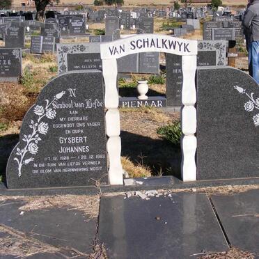 SCHALKWYK Gysbert Johannes, van 1928-1983