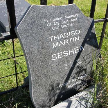 SESHEA Thabiso Martin 1971-2005