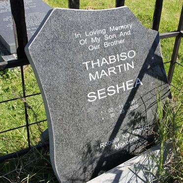SESHEA Thabiso Martin 1971-2005