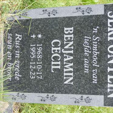 SERFONTEIN Benjamin Cecil 1968-1995