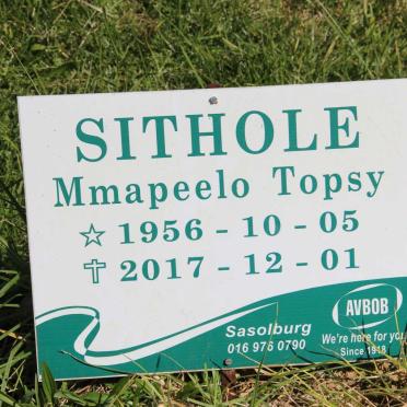 SITHOLE Mmapeelo Topsy 1956-2017