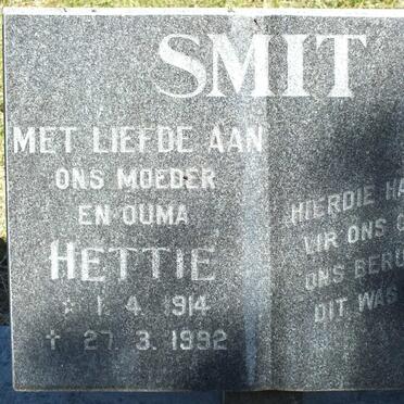 SMIT Hettie 1914-1992