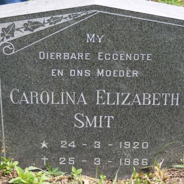 SMIT Carolina Elizabeth 1920-1966