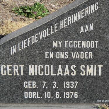 SMIT Gert Nicolaas 1937-1976