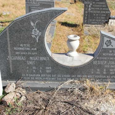 SMIT Zacharias Marthinus 1925-1997 &amp; Hester Johanna PAGE 1927-1991