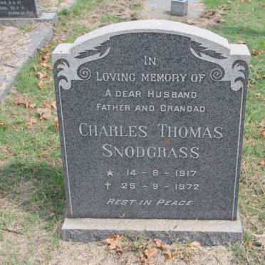 SNODGRASS Charles Thomas 1917-1972