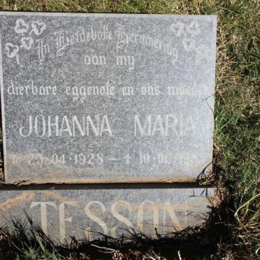 TESSON Johanna Maria 1928-1983