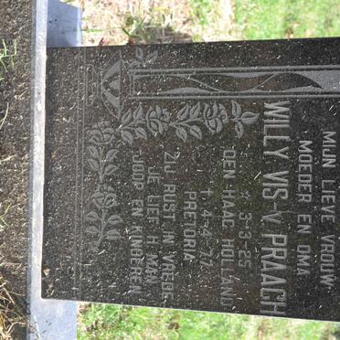 VIS Willy, v. PRAAGH 1925-1977