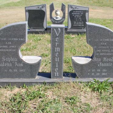 VERMEULEN Jan Hendrik 1911-1992 &amp; Anna Sophia Magdalena 1922-