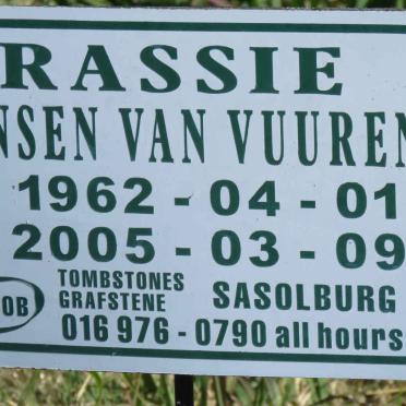 VUUREN Rassie, Jansen van 1962-2005