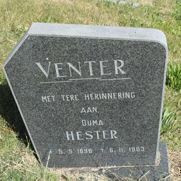 VENTER Hester 1898-1983