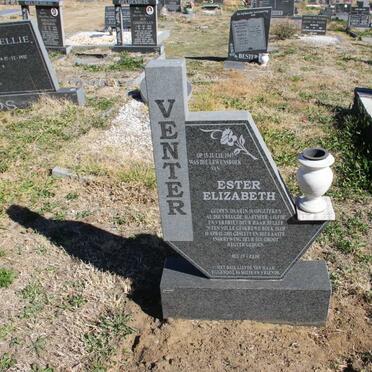 VENTER Ester Elizabeth 1947-2001