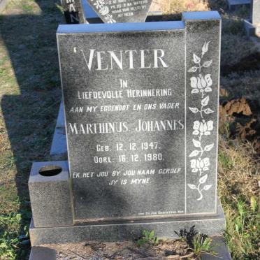 VENTER Marthinus Johannes 1947-1980