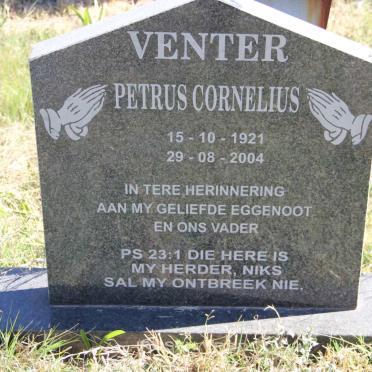 VENTER Petrus Cornelius 1921-2004
