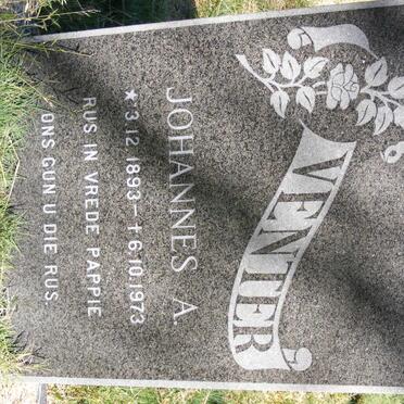 VENTER Johannes A. 1893-1973